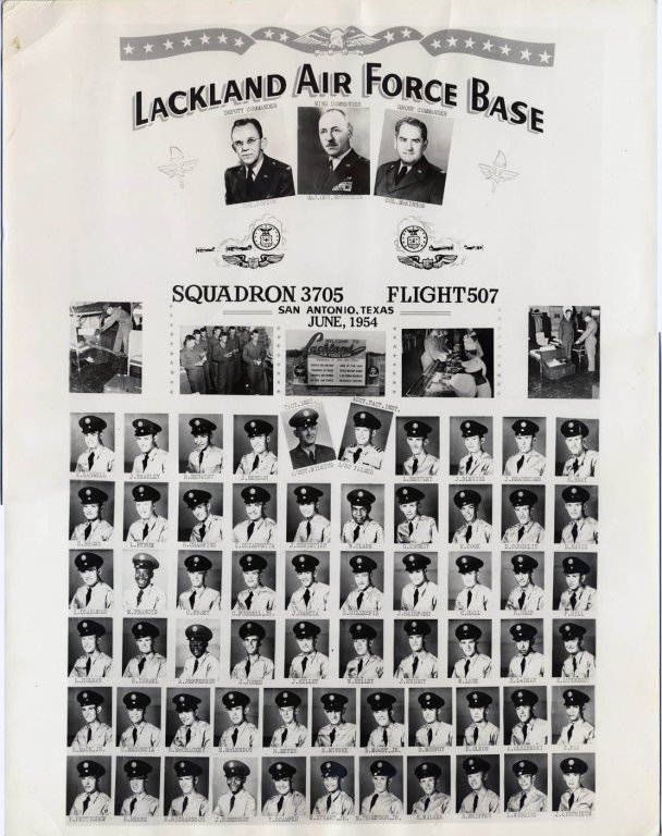 1954,Lackland AFB,Squadron 3705,Flight 507