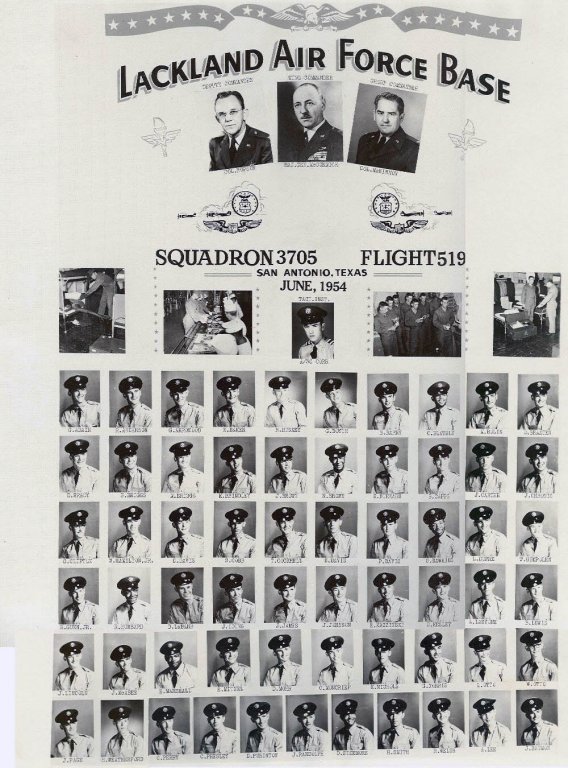 1954,Lackland AFB,Squadron 3705,Flight 519