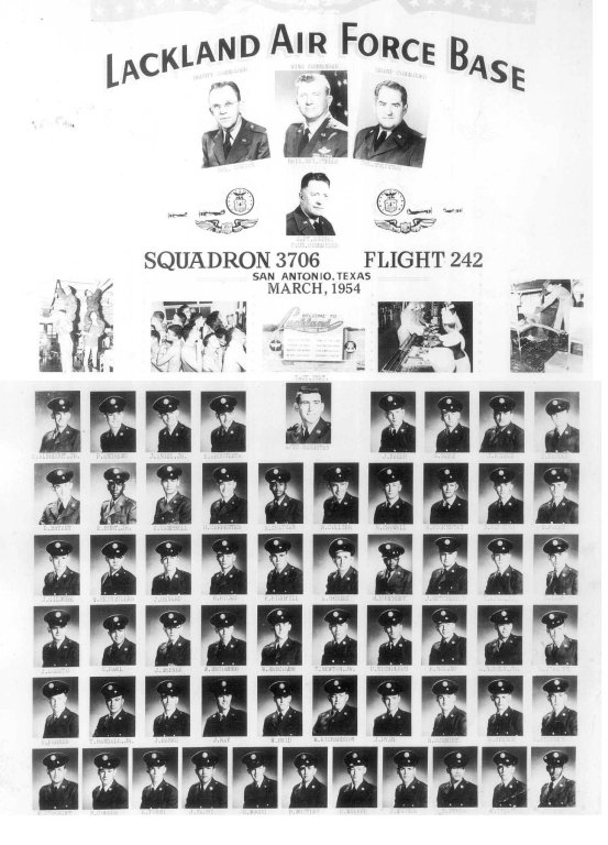 1954,Lackland AFB,Squadron 3706,Flight 242