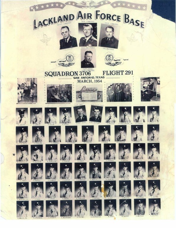 1954,Lackland AFB,Squadron 3706,Flight 291