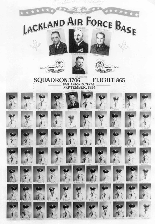 1954,Lackland AFB,Squadron 3706,Flight 865