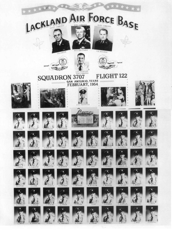 1954,Lackland AFB,Squadron 3707,Flight 122