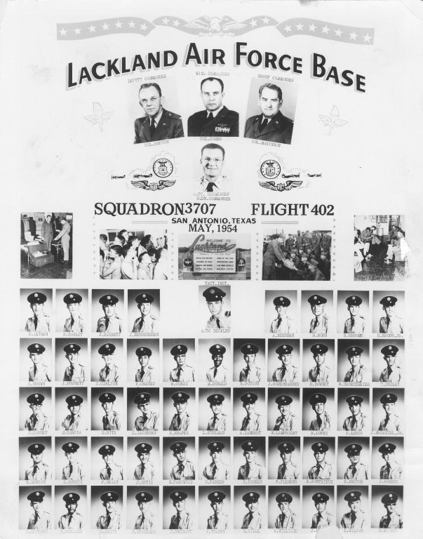 1954,Lackland AFB,Squadron 3707,Flight 402