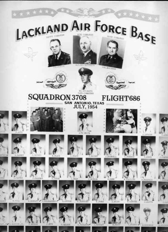 1954,Lackland AFB,Squadron 3708,Flight 686