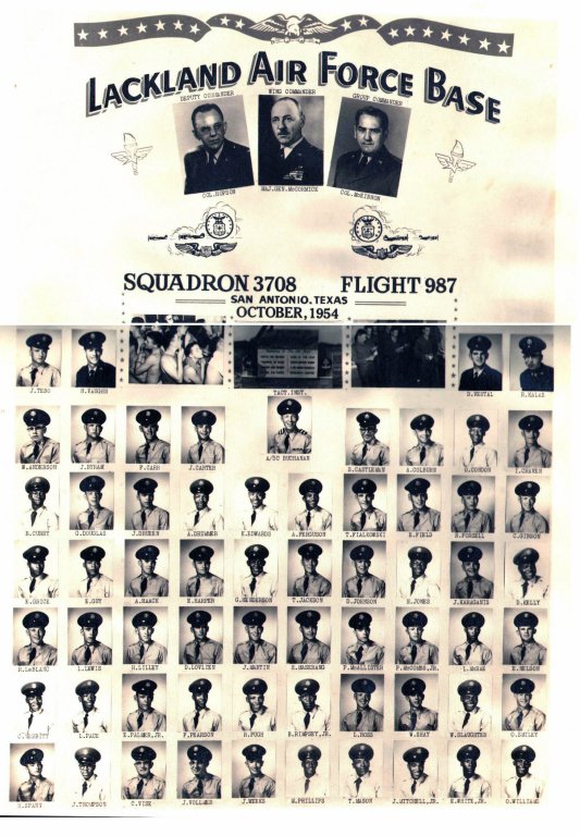1954,Lackland AFB,Squadron 3708,Flight 987