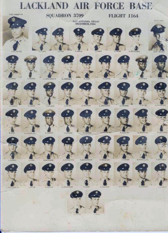 1954,Lackland AFB,Squadron 3709.Flight 1164