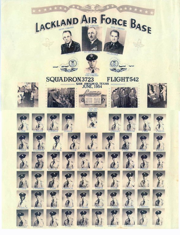 1954,Lackland AFB,Squadron 3723,Flight 542