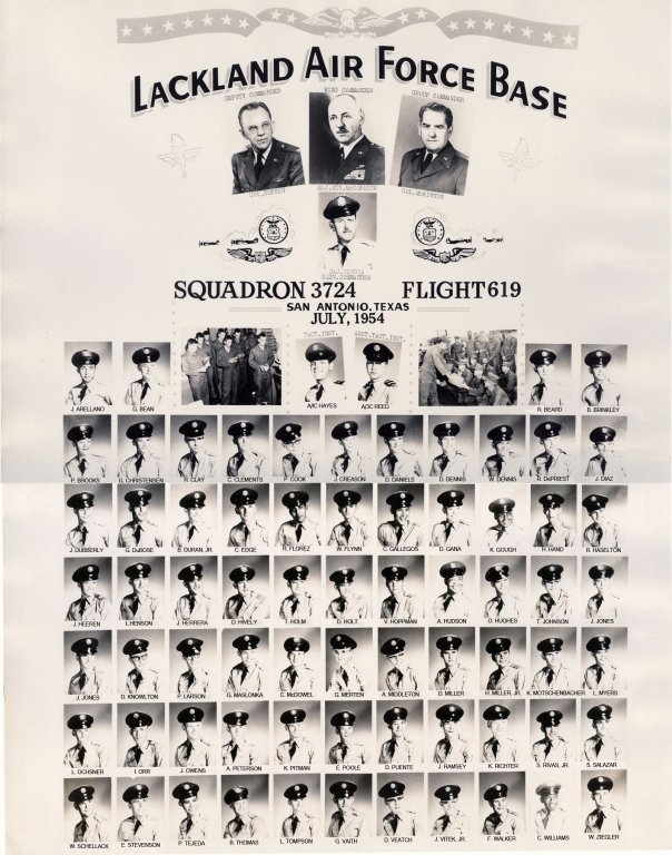 1954,Lackland AFB,Squadron 3724,Flight 619