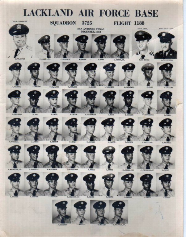1954,Lackland AFB,Squadron 3725,Flight 1188