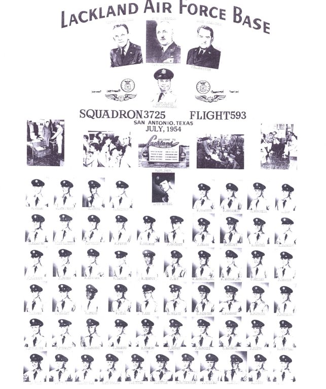 1954,Lackland AFB,Squadron 3725,Flight 593