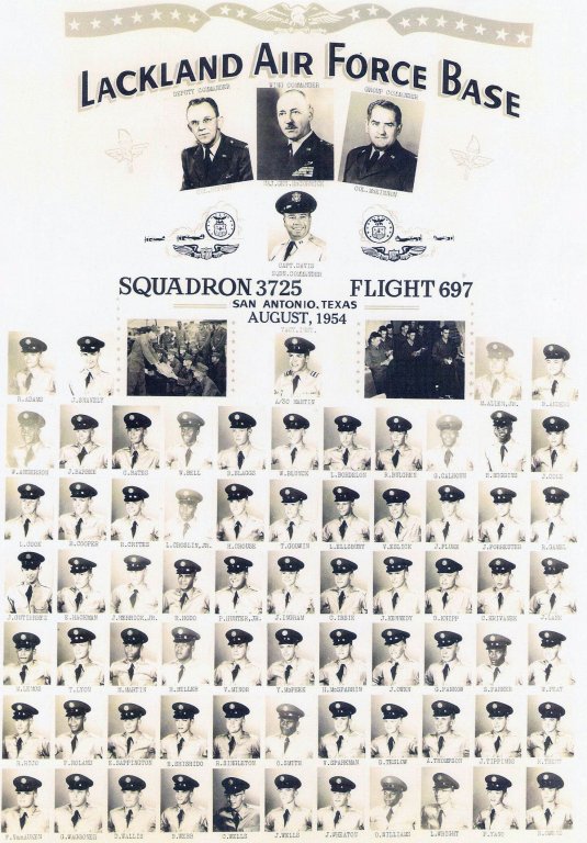1954,Lackland AFB,Squadron 3725,Flight 697