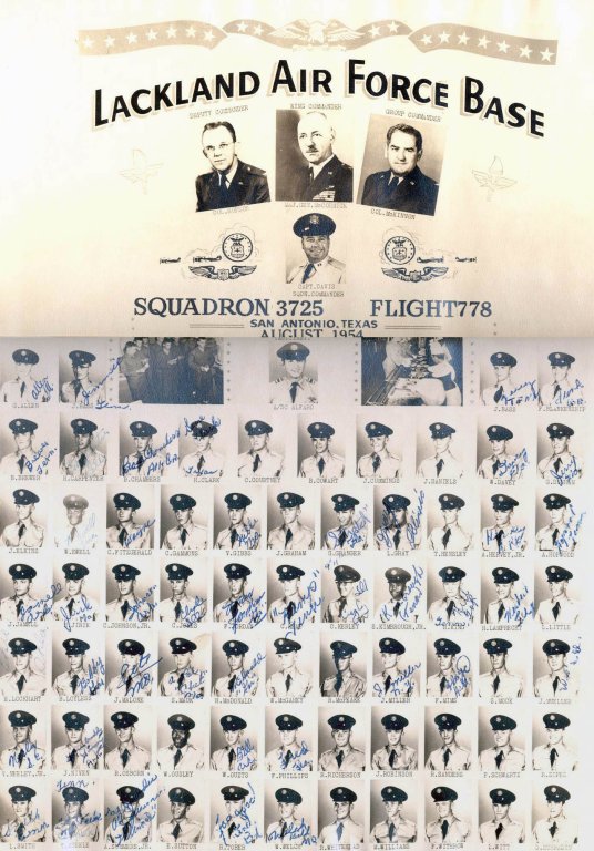 1954,Lackland AFB,Squadron 3725,Flight 778
