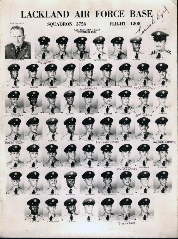 1954,Lackland AFB,Squadron 3726,Flight 1208