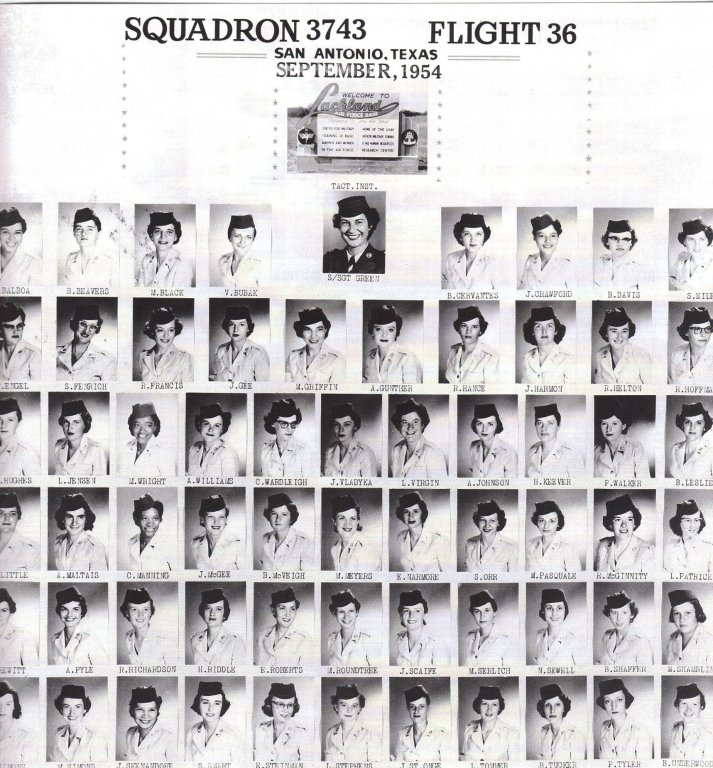 1954,Lackland AFB,Squadron 3743,Flight 36