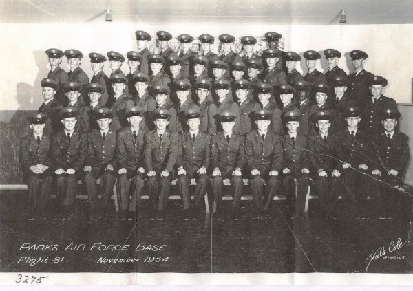 1954,Parks AFB,Squadron 3275,Flight 81
