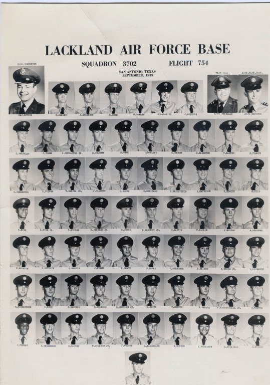1955,Lackland AFB,Squadron 3702,Flight 754