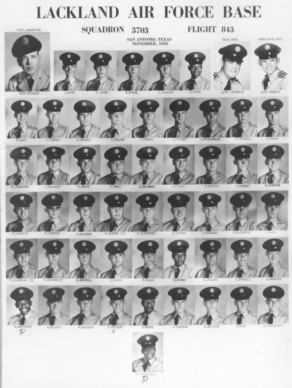 1955,Lackland AFB,Squadron 3703,Flight 843