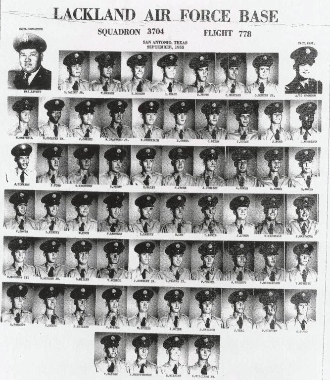 1955,Lackland AFB,Squadron 3704,Flight 778