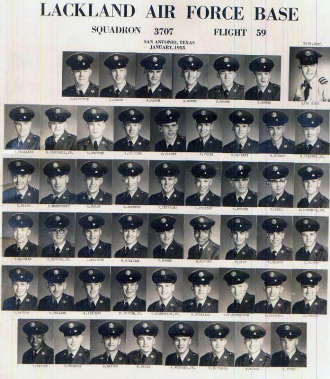 1955,Lackland AFB,Squadron 3707,Flight 59