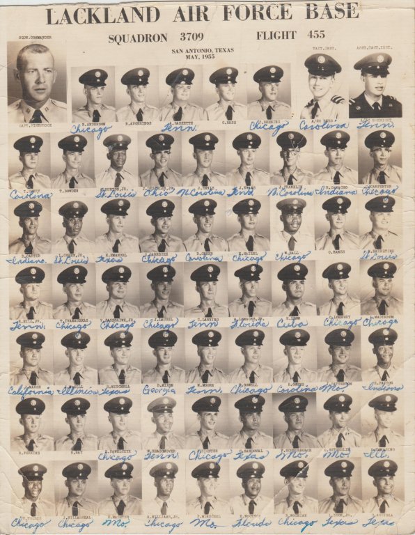 1955,Lackland AFB,Squadron 3709,Flight 455