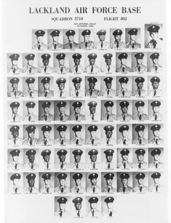 1955,Lackland AFB,Squadron 3710,Flight 802