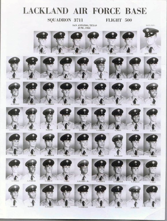 1955,Lackland AFB,Squadron 3711,Flight 500