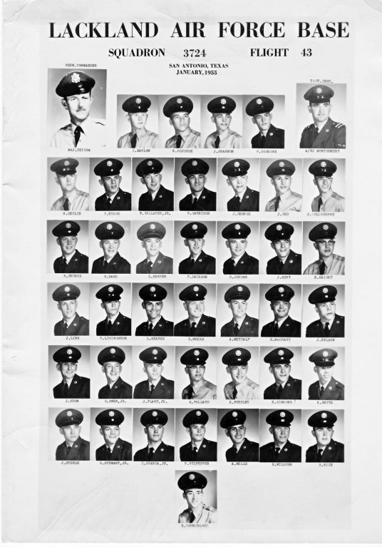 1955,Lackland AFB,Squadron 3724,Flight 43