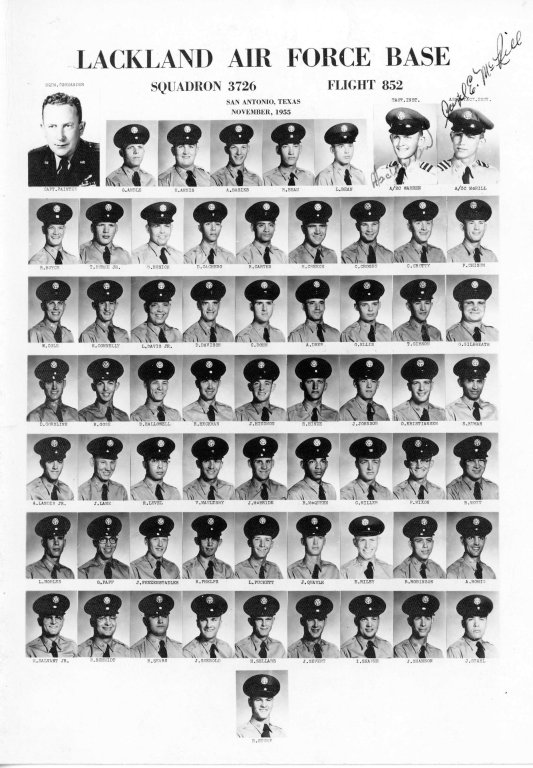 1955,Lackland AFB,Squadron 3726,Flight 852