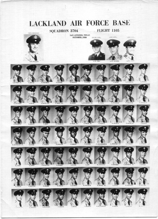 1956,Lackland AFB,Squadron 3704,Flight 1105