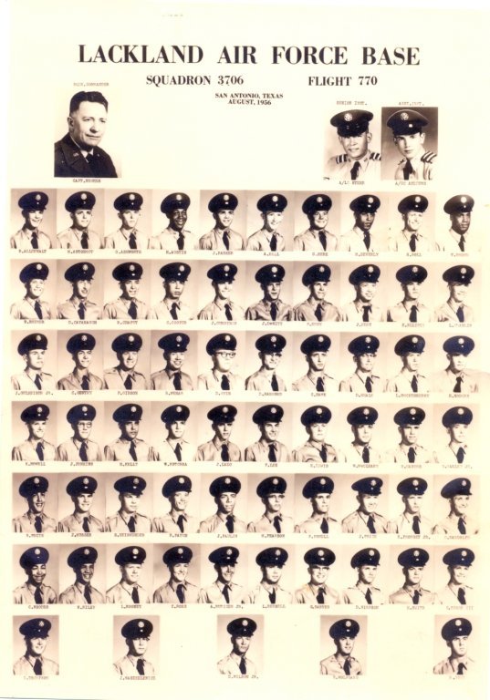1956,Lackland AFB,Squadron 3706,Flight 770