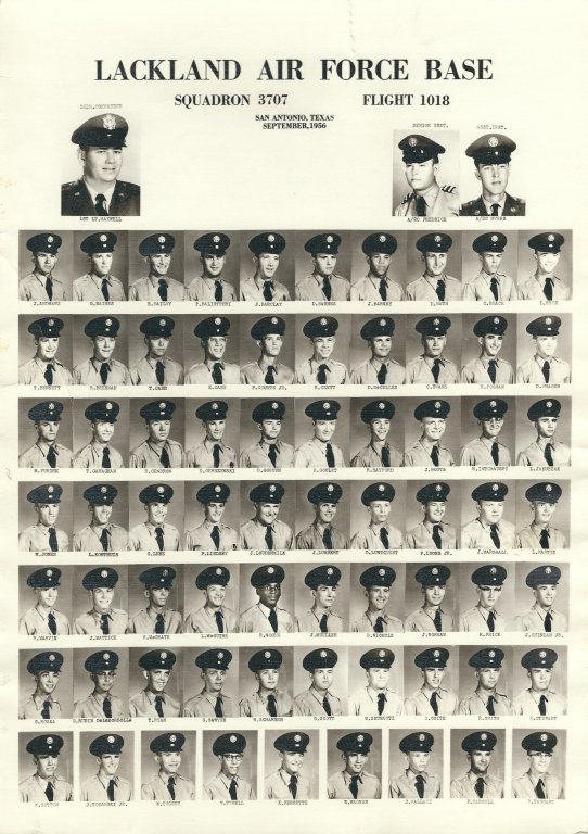 1956,Lackland AFB,Squadron 3707,Flight 1018