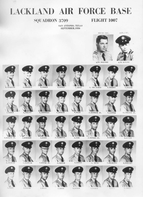1956,Lackland AFB,Squadron 3709,Flight 1007