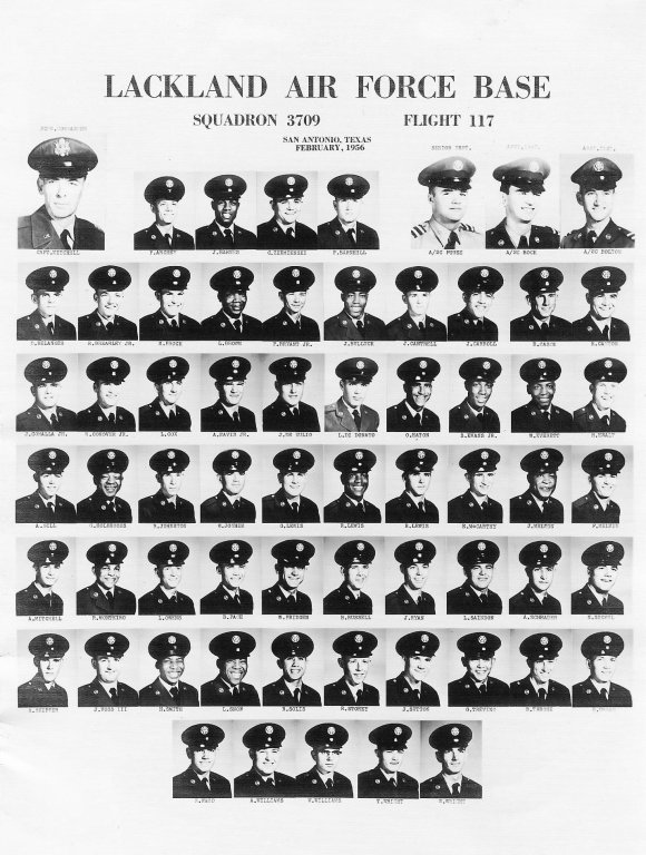 1956,Lackland AFB,Squadron 3709,Flight 117