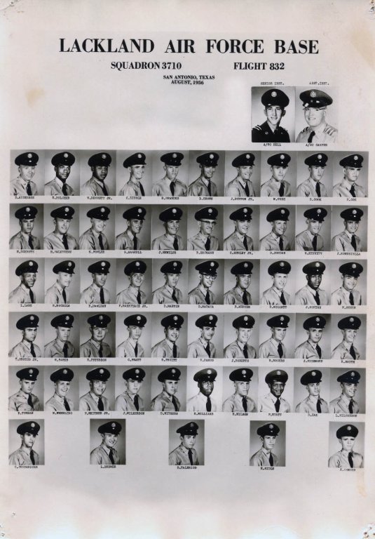1956,Lackland AFB,Squadron 3710,Flight 832
