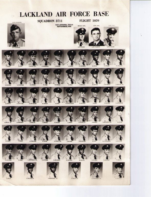 1956,Lackland AFB,Squadron 3711,Flight 1059