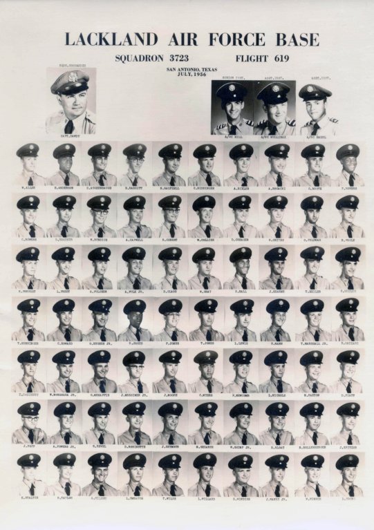 1956,Lackland AFB,Squadron 3723,Flight 619