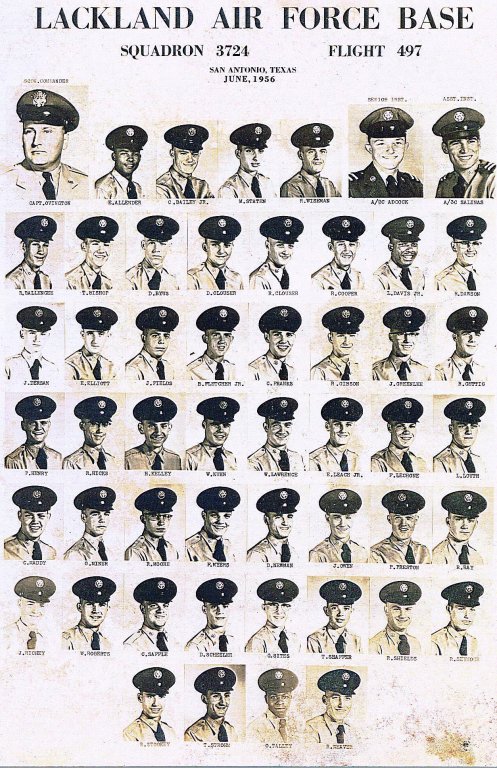 1956,Lackland AFB,Squadron 3724,Flight 497