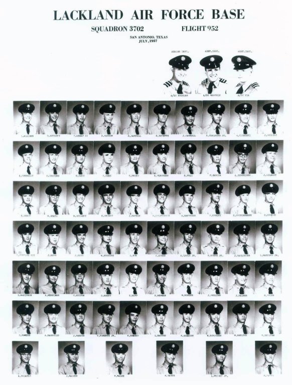 1957,Lackland AFB,Squadron 3702,Flight 952