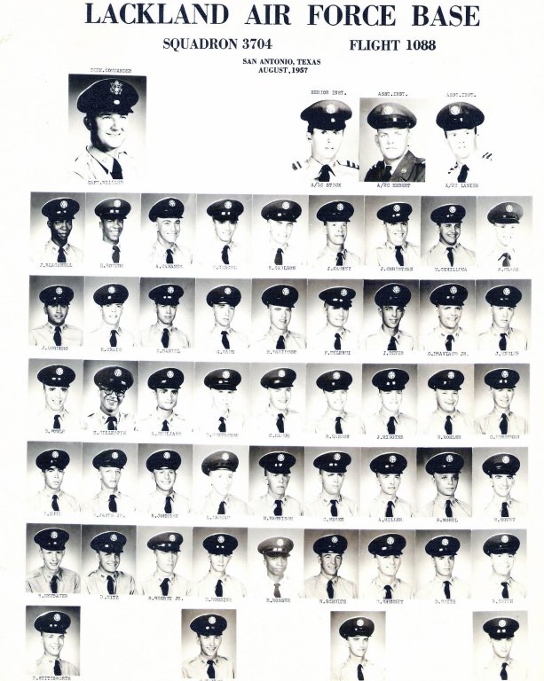 1957,Lackland AFB,Squadron 3704,Flight 1088