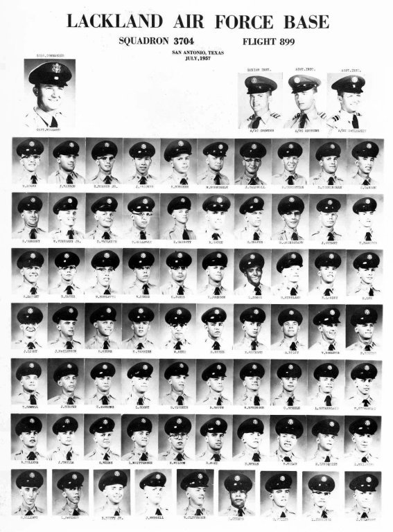 1957,Lackland AFB,Squadron 3704,Flight 899