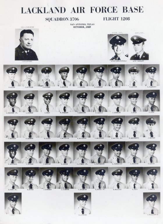 1957,Lackland AFB,Squadron 3706,Flight 1208