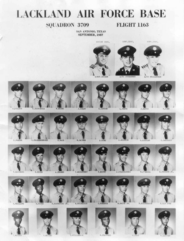 1957,Lackland AFB,Squadron 3709,Flight 1163