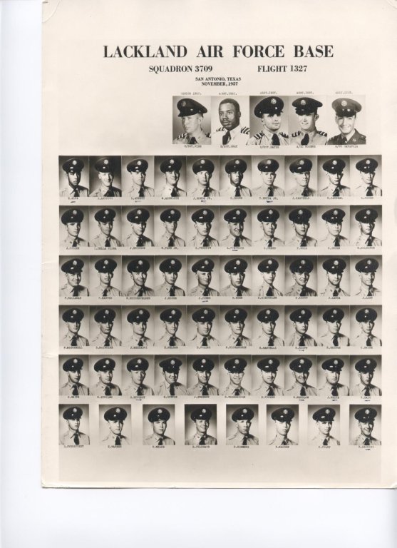 1957,Lackland AFB,Squadron 3709,Flight 1327