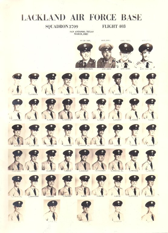 1957,Lackland AFB,Squadron 3709,Flight 403
