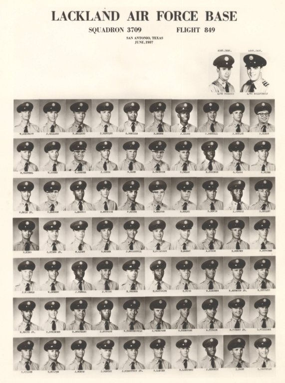 1957,Lackland AFB,Squadron 3709,Flight 849
