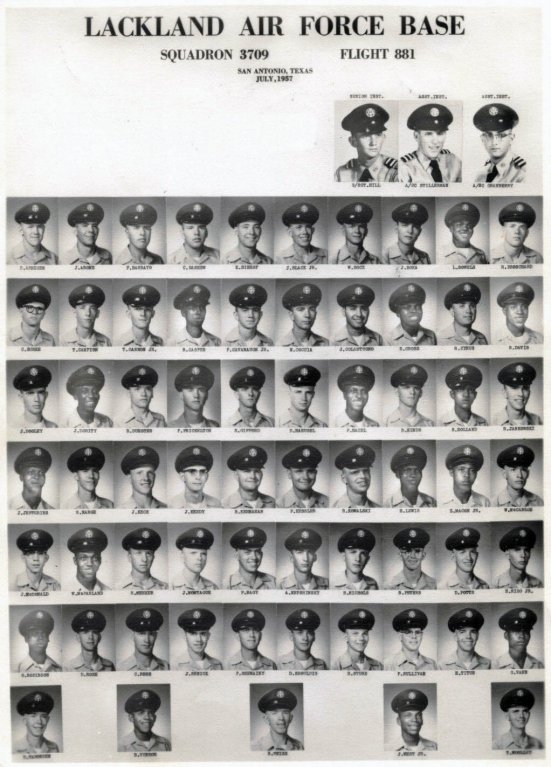 1957,Lackland AFB,Squadron 3709,Flight 881