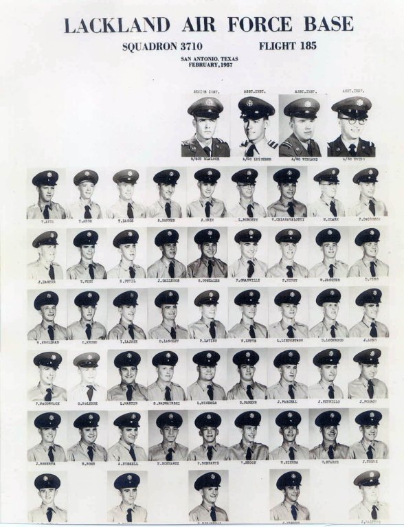 1957,Lackland AFB,Squadron 3710,Flight 185