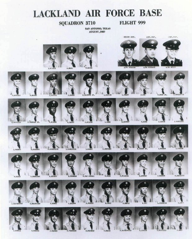 1957,Lackland AFB,Squadron 3710,Flight 999