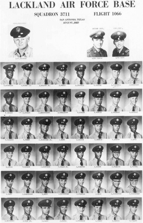 1957,Lackland AFB,Squadron 3711,Flight 1066