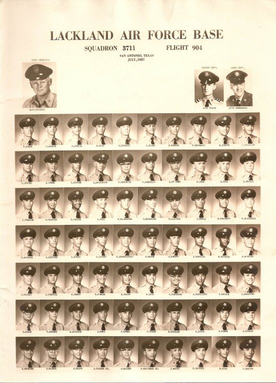 1957,Lackland AFB,Squadron 3711,Flight 904